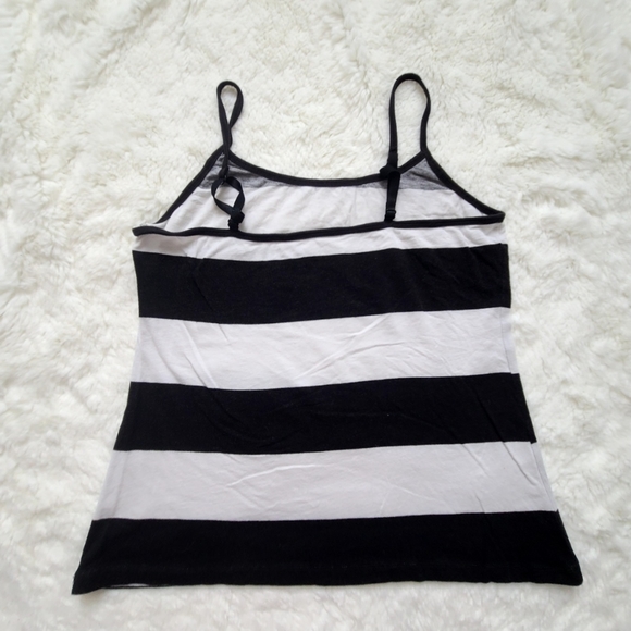 New York & Co black/white striped tank, size Large - Picture 7 of 7
